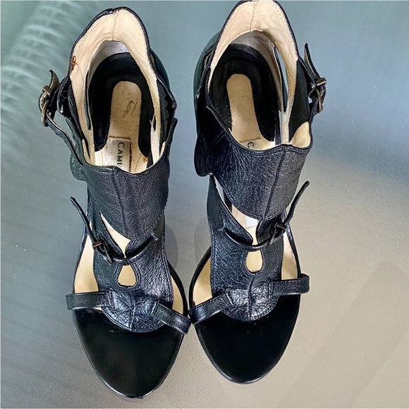 CAMILLA SKOVGAARD. Black Leather HI-Heels, size 36 - Picture 12 of 13